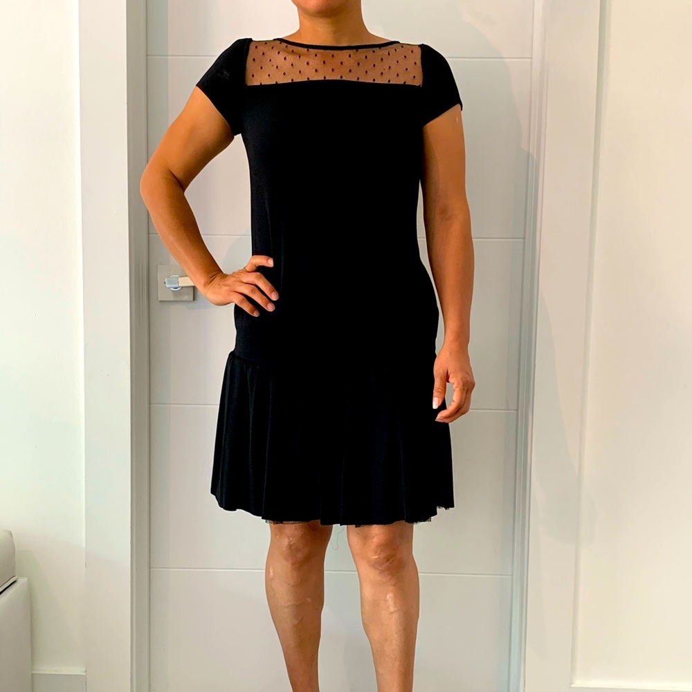 RED VALENTINO - Black mini dress - IT size 40- EU 36 - US 2
